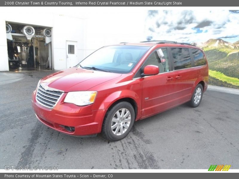 Inferno Red Crystal Pearlcoat / Medium Slate Gray/Light Shale 2008 Chrysler Town & Country Touring