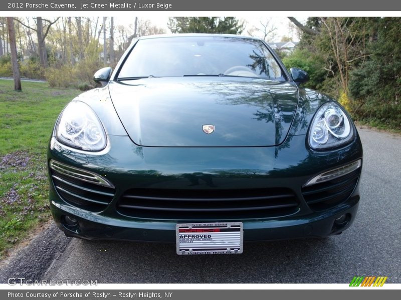 Jet Green Metallic / Luxor Beige 2012 Porsche Cayenne