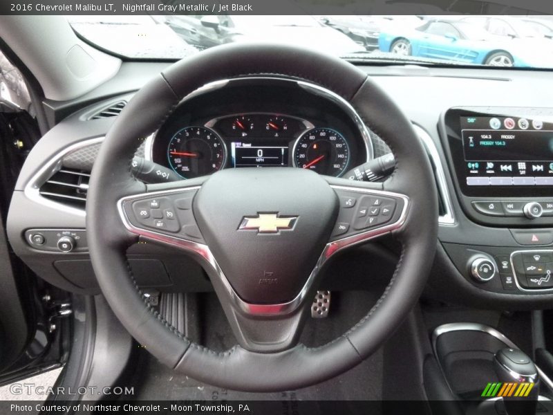 Nightfall Gray Metallic / Jet Black 2016 Chevrolet Malibu LT