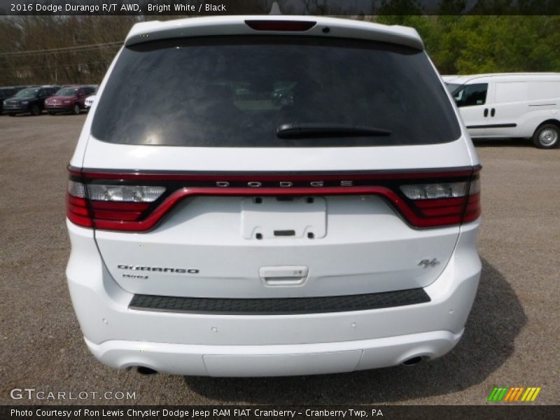 Bright White / Black 2016 Dodge Durango R/T AWD