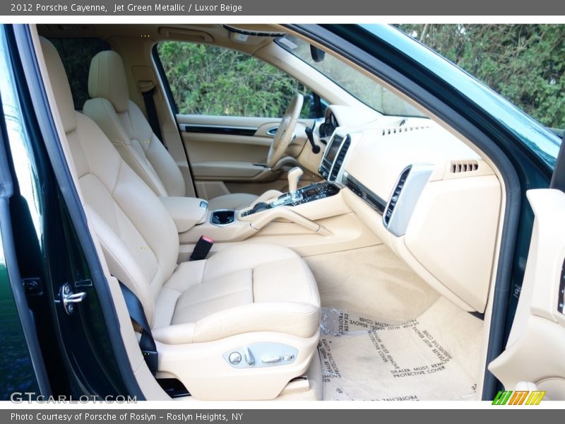 Jet Green Metallic / Luxor Beige 2012 Porsche Cayenne