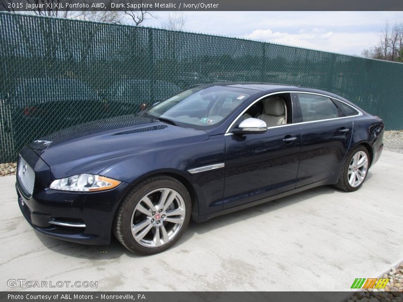 Dark Sapphire Metallic / Ivory/Oyster 2015 Jaguar XJ XJL Portfolio AWD
