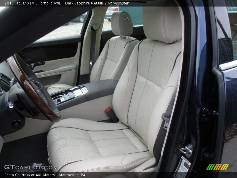 Dark Sapphire Metallic / Ivory/Oyster 2015 Jaguar XJ XJL Portfolio AWD