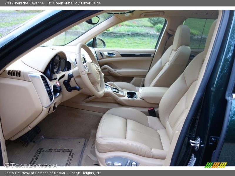 Jet Green Metallic / Luxor Beige 2012 Porsche Cayenne