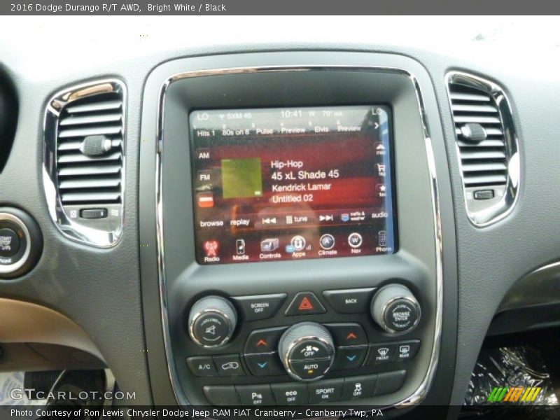 Bright White / Black 2016 Dodge Durango R/T AWD