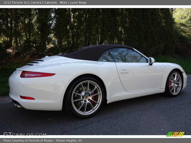 White / Luxor Beige 2013 Porsche 911 Carrera S Cabriolet