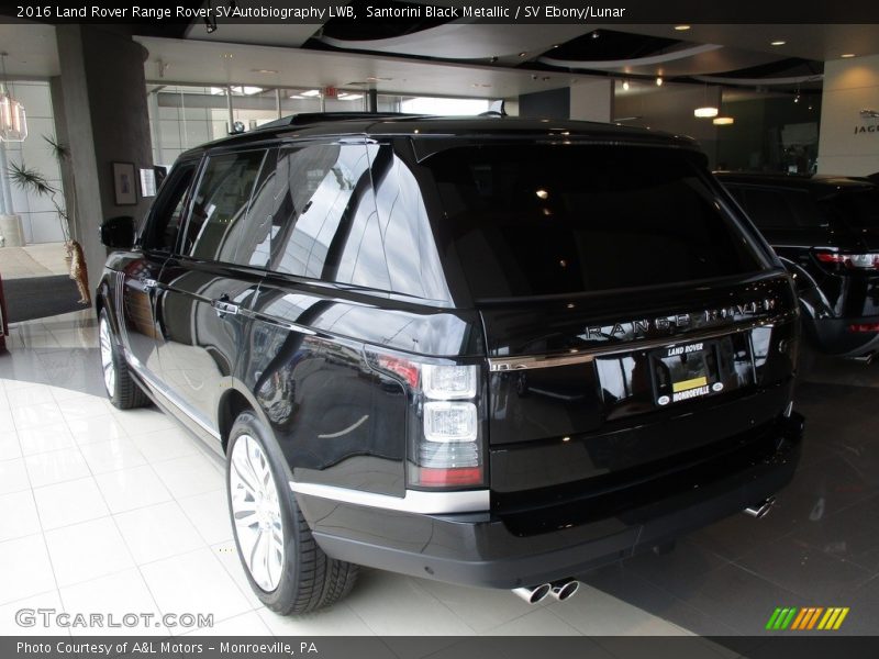 Santorini Black Metallic / SV Ebony/Lunar 2016 Land Rover Range Rover SVAutobiography LWB