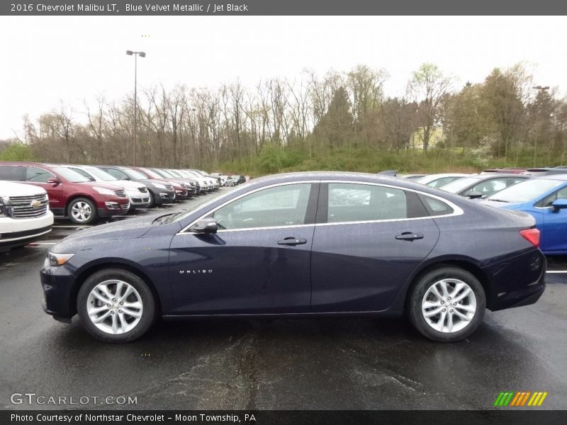 Blue Velvet Metallic / Jet Black 2016 Chevrolet Malibu LT