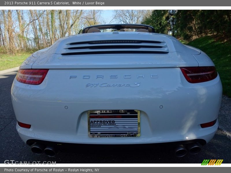 White / Luxor Beige 2013 Porsche 911 Carrera S Cabriolet