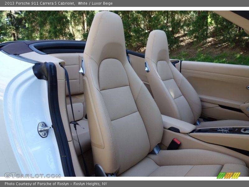 White / Luxor Beige 2013 Porsche 911 Carrera S Cabriolet