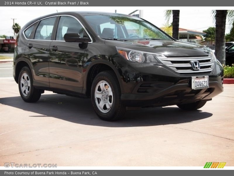 Crystal Black Pearl / Black 2014 Honda CR-V LX