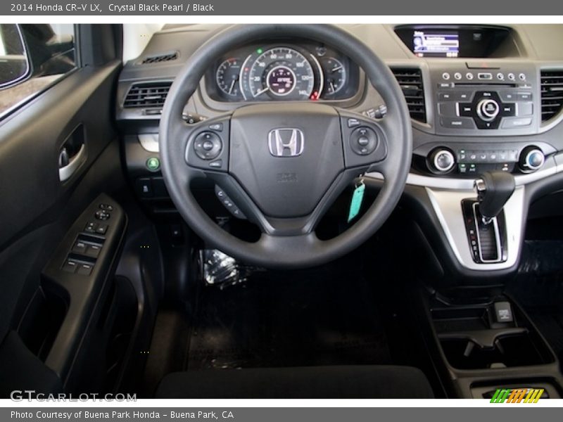Crystal Black Pearl / Black 2014 Honda CR-V LX