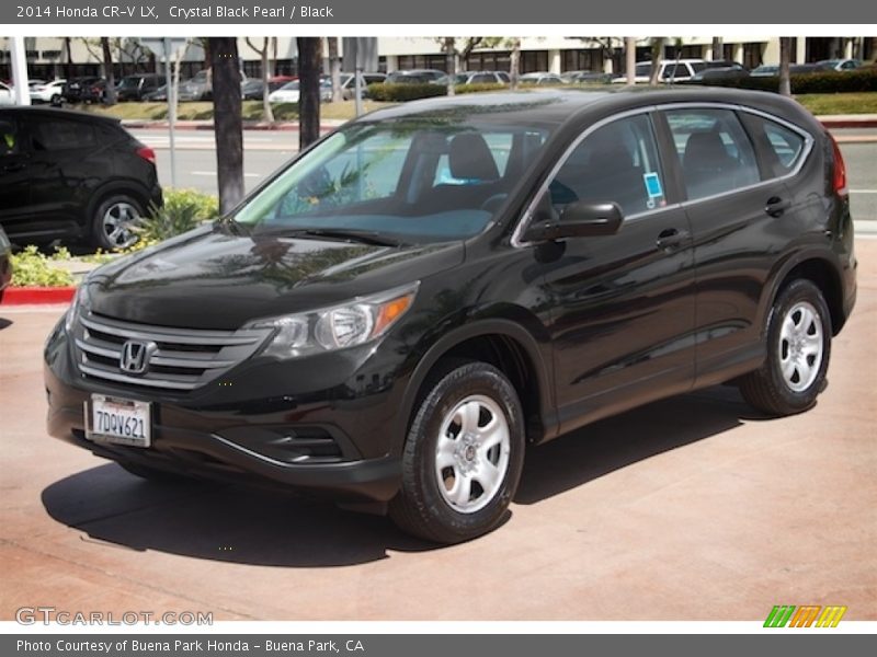 Crystal Black Pearl / Black 2014 Honda CR-V LX