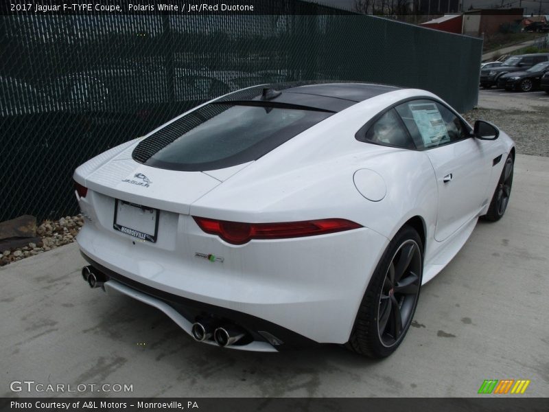 Polaris White / Jet/Red Duotone 2017 Jaguar F-TYPE Coupe