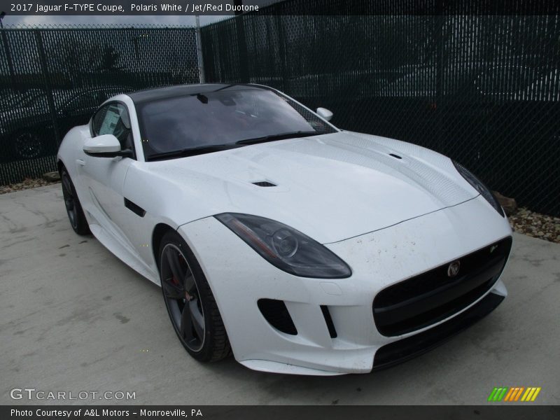 Polaris White / Jet/Red Duotone 2017 Jaguar F-TYPE Coupe