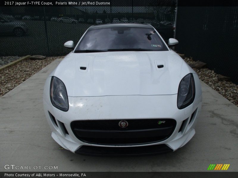 Polaris White / Jet/Red Duotone 2017 Jaguar F-TYPE Coupe