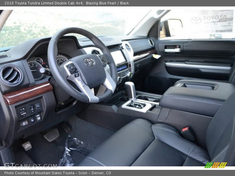 Blazing Blue Pearl / Black 2016 Toyota Tundra Limited Double Cab 4x4
