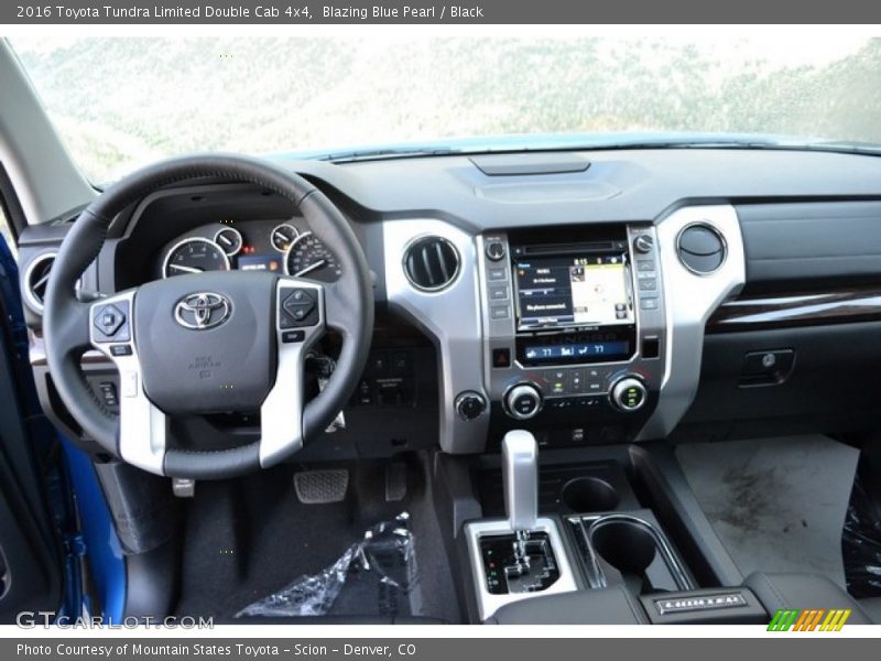 Blazing Blue Pearl / Black 2016 Toyota Tundra Limited Double Cab 4x4