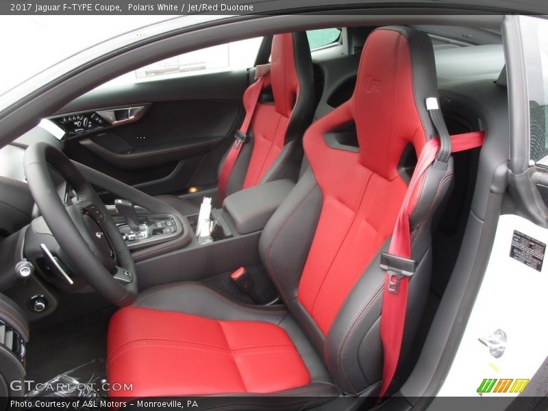  2017 F-TYPE Coupe Jet/Red Duotone Interior