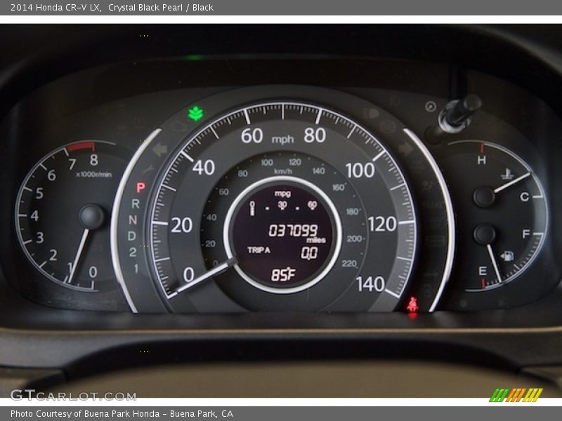 Crystal Black Pearl / Black 2014 Honda CR-V LX