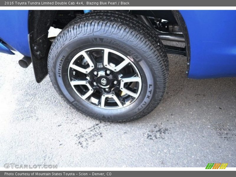 Blazing Blue Pearl / Black 2016 Toyota Tundra Limited Double Cab 4x4