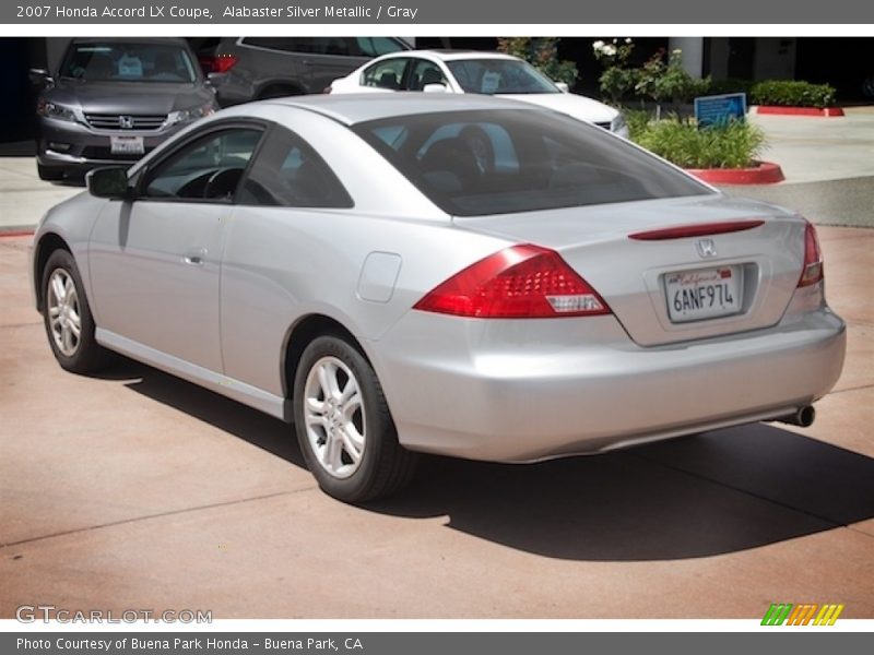 Alabaster Silver Metallic / Gray 2007 Honda Accord LX Coupe