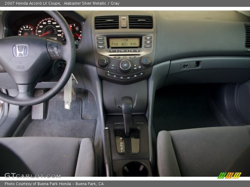 Alabaster Silver Metallic / Gray 2007 Honda Accord LX Coupe