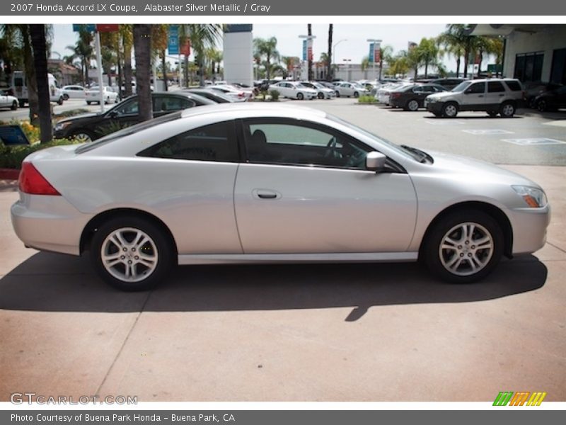 Alabaster Silver Metallic / Gray 2007 Honda Accord LX Coupe