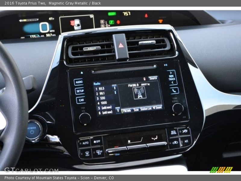 Magnetic Gray Metallic / Black 2016 Toyota Prius Two