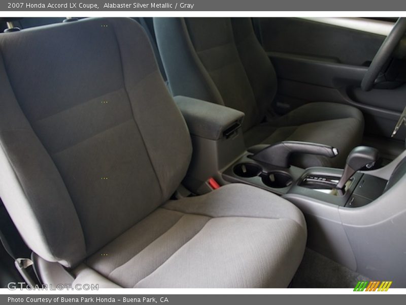 Alabaster Silver Metallic / Gray 2007 Honda Accord LX Coupe