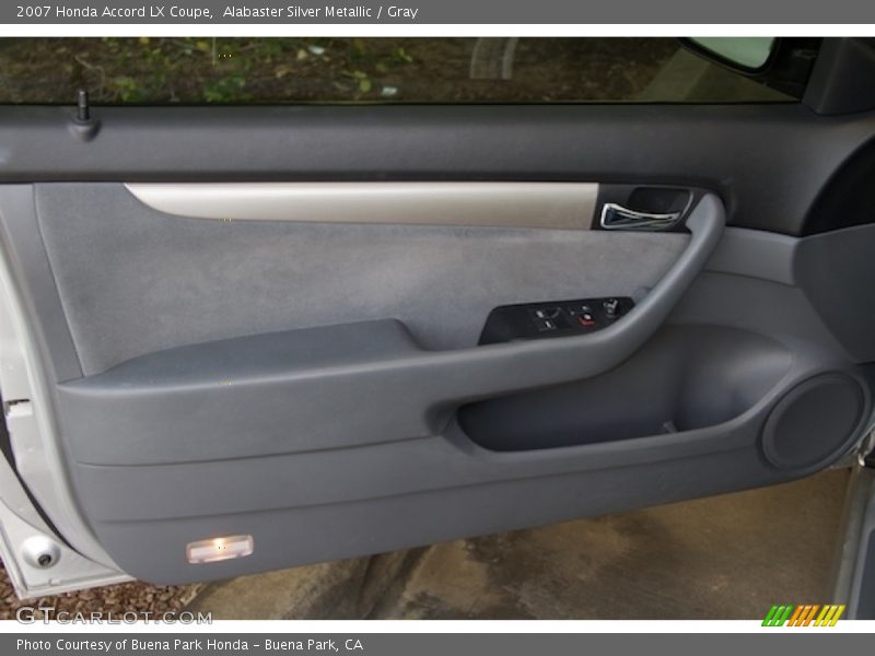 Alabaster Silver Metallic / Gray 2007 Honda Accord LX Coupe