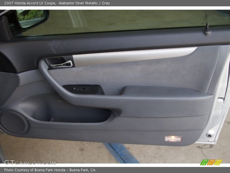 Alabaster Silver Metallic / Gray 2007 Honda Accord LX Coupe