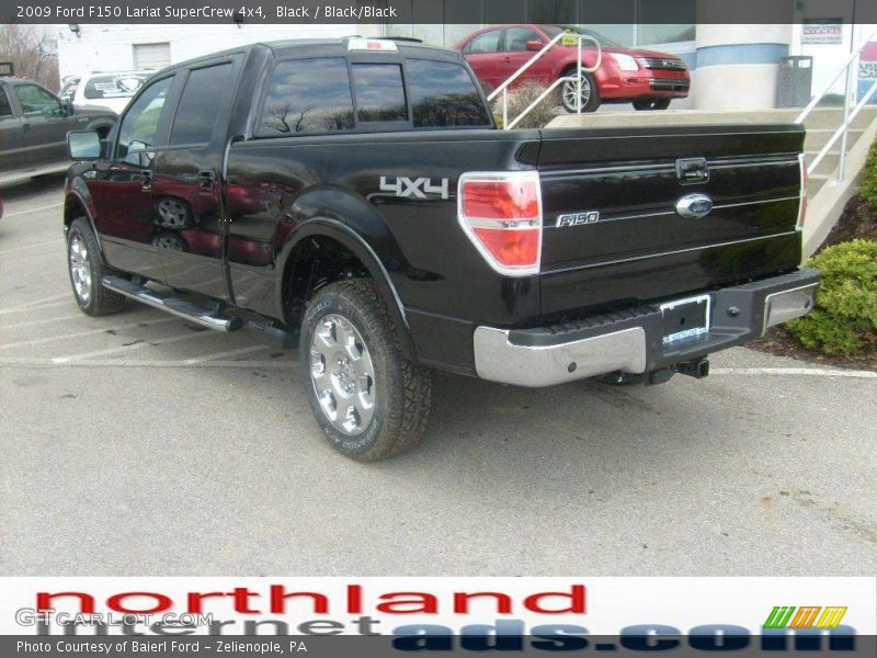 Black / Black/Black 2009 Ford F150 Lariat SuperCrew 4x4