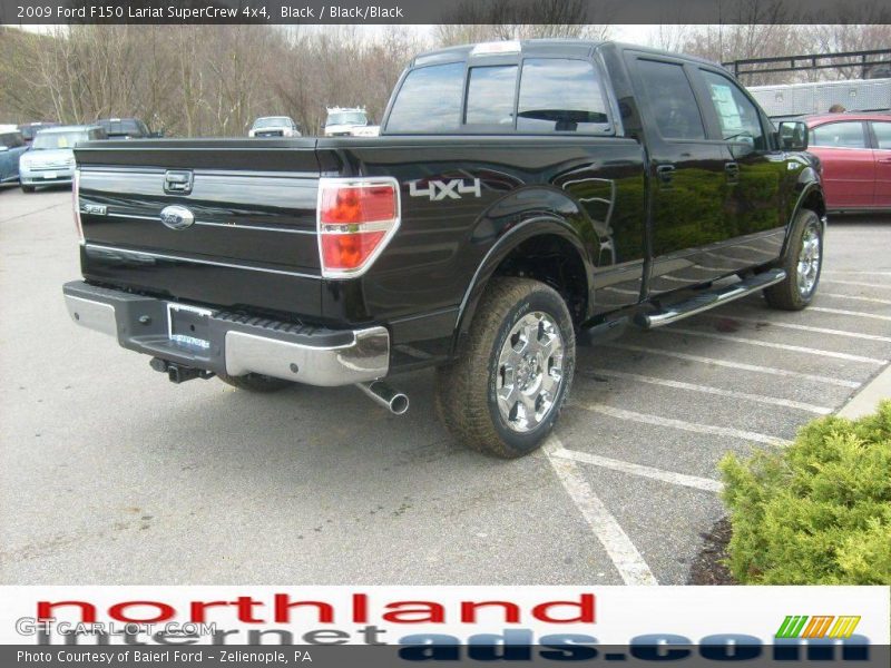 Black / Black/Black 2009 Ford F150 Lariat SuperCrew 4x4