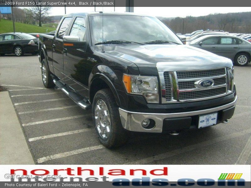 Black / Black/Black 2009 Ford F150 Lariat SuperCrew 4x4