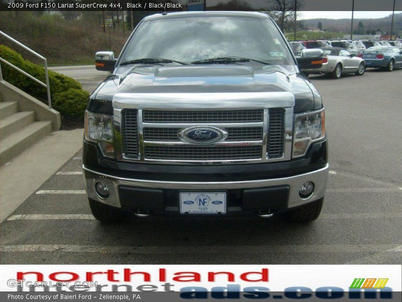 Black / Black/Black 2009 Ford F150 Lariat SuperCrew 4x4