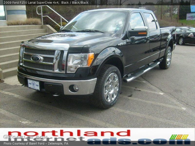 Black / Black/Black 2009 Ford F150 Lariat SuperCrew 4x4