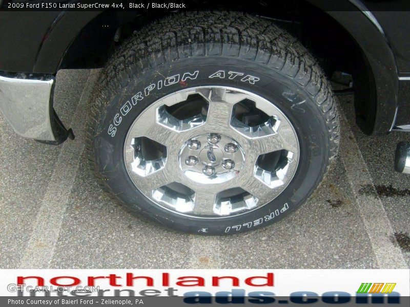 Black / Black/Black 2009 Ford F150 Lariat SuperCrew 4x4