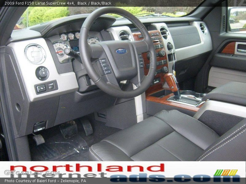 Black / Black/Black 2009 Ford F150 Lariat SuperCrew 4x4