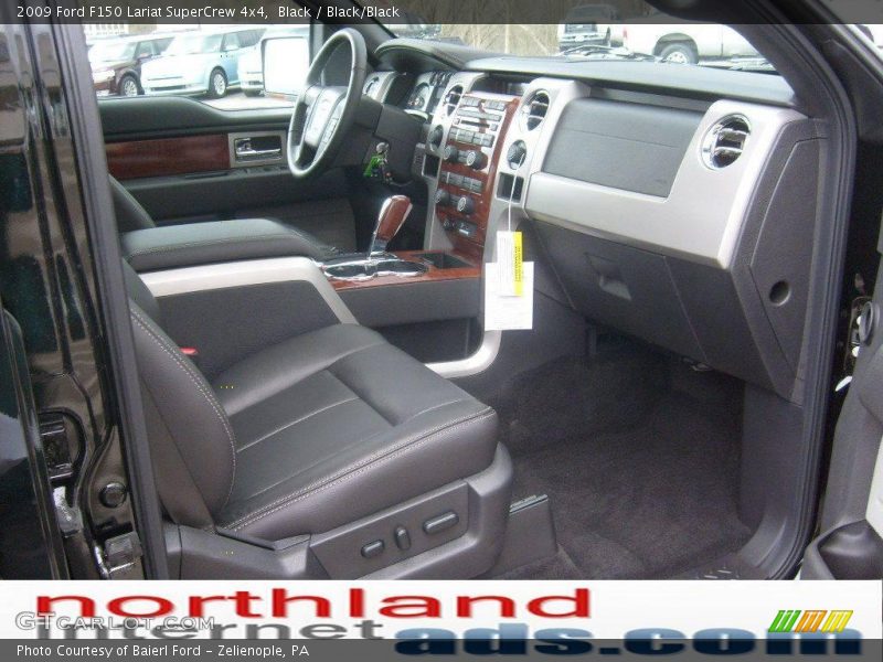 Black / Black/Black 2009 Ford F150 Lariat SuperCrew 4x4