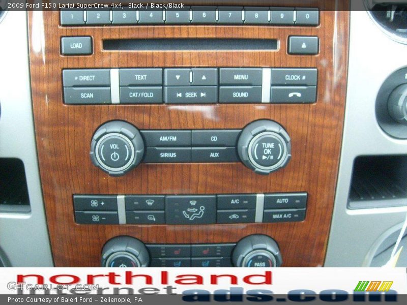Black / Black/Black 2009 Ford F150 Lariat SuperCrew 4x4