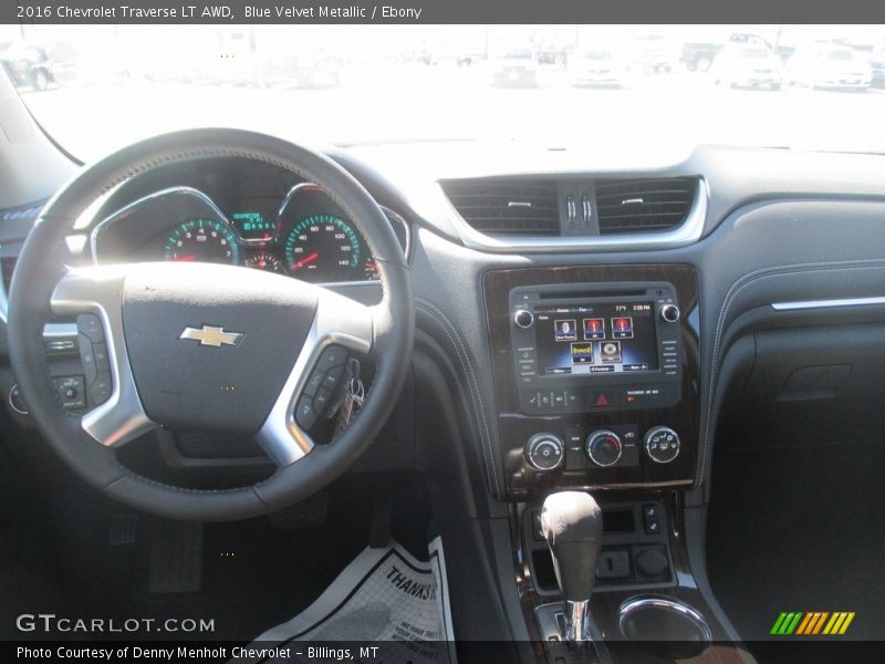 Blue Velvet Metallic / Ebony 2016 Chevrolet Traverse LT AWD