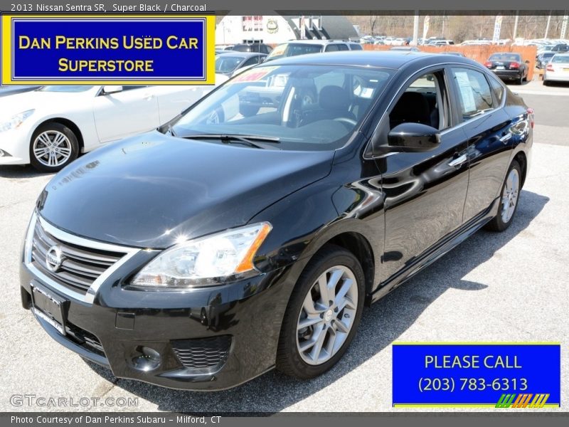Super Black / Charcoal 2013 Nissan Sentra SR