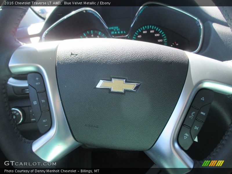 Blue Velvet Metallic / Ebony 2016 Chevrolet Traverse LT AWD