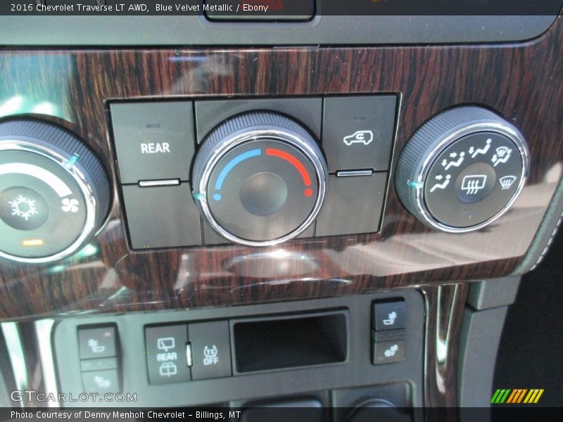 Blue Velvet Metallic / Ebony 2016 Chevrolet Traverse LT AWD