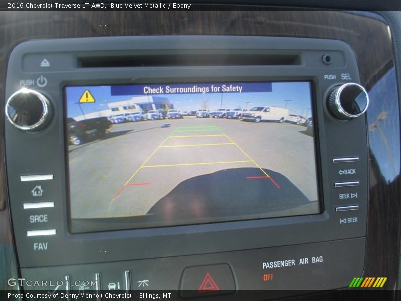 Blue Velvet Metallic / Ebony 2016 Chevrolet Traverse LT AWD