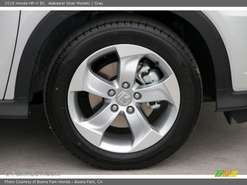 Alabaster Silver Metallic / Gray 2016 Honda HR-V EX
