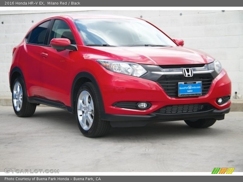 Milano Red / Black 2016 Honda HR-V EX