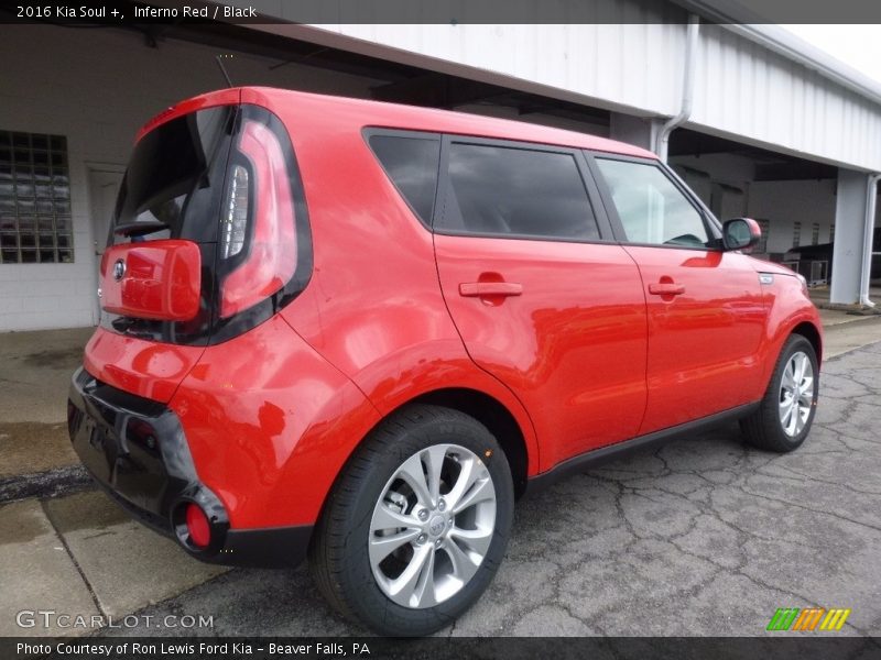 Inferno Red / Black 2016 Kia Soul +