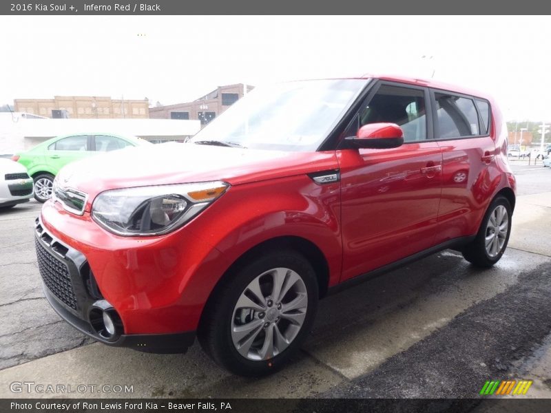 Inferno Red / Black 2016 Kia Soul +